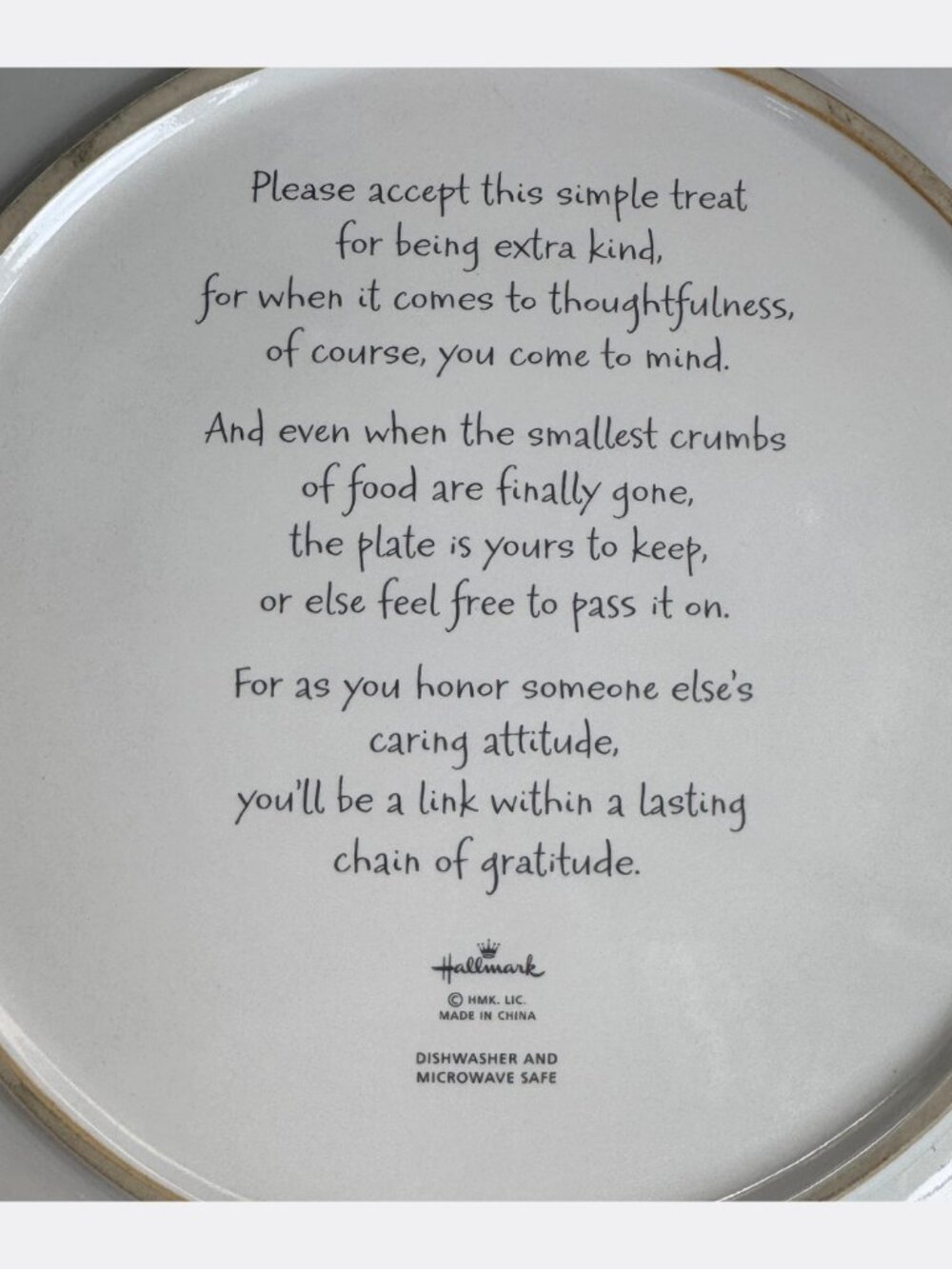 Hallmark A Grateful Plateful Cherry Appreciation Giving Plate 12” Platter - Picture 3 of 6